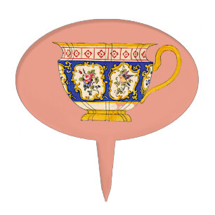 TEA PARTY ~ Pretty Elegant ~ Cake Topper