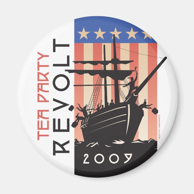 Tea Party Revolt 2009 Magnet (Front)