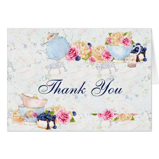 tea party thank you cards