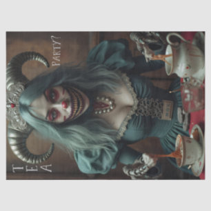 Tea Party Scary Alice  Tissue Paper