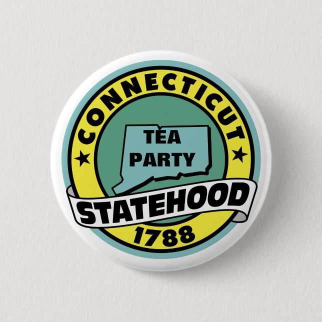 TEA PARTY STATE PINBACK BUTTON (Front)