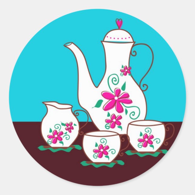Tea Party Stickers (Front)