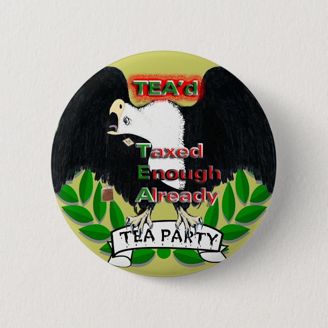 TEA Party Supplies Button (Front)