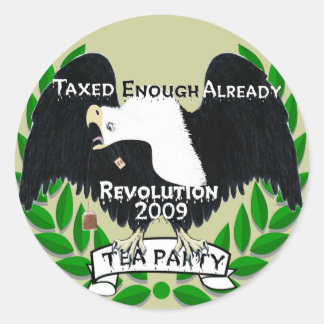 TEA Party Supplies Classic Round Sticker