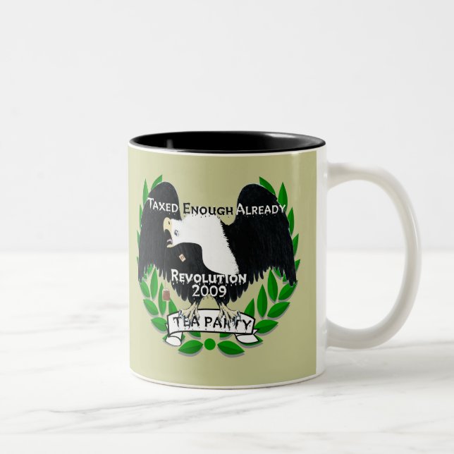 TEA Party Supplies Two-Tone Coffee Mug (Right)