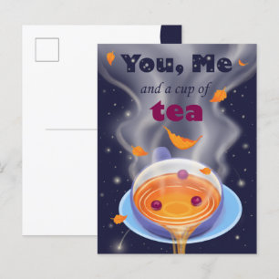 Tea Party Tea Cup Tea Time Invitation Postcard