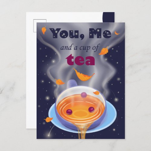 Tea Party Tea Cup Tea Time Invitation Postcard