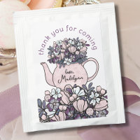 Tea Party Thank You Favor Tea Bag Drink Mix