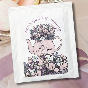 Tea Party Thank You Favor Tea Bag Drink Mix
