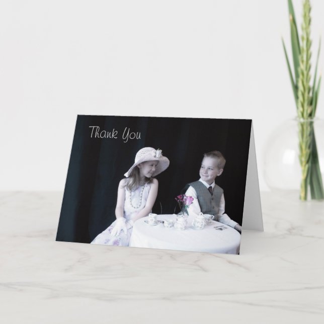 Tea party Thank You Note Card (Front)