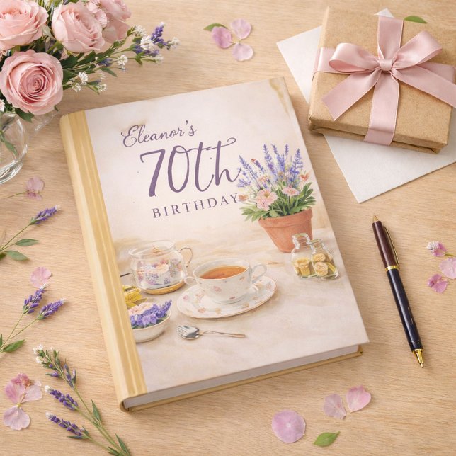 Tea Party theme Guest book for Birthday or Shower (Creator Uploaded)
