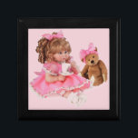 TEA PARTY TIME KEEPSAKE BOX<br><div class="desc">PRECIOUS JEWELRY BOX FOR HER! Teddy bears and baby dolls are not only for little girls, but we big girls still love them too. Enjoy this design on many products all from Flipflopgranny. Each product is fully customizable.</div>