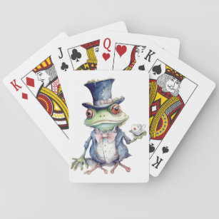 Tea Party Toad in Top Hat Playing Cards