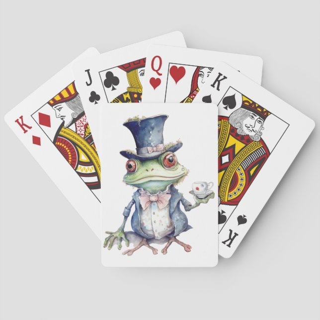 Tea Party Toad in Top Hat Poker Cards (Back)
