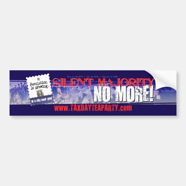 Tea Party URL bumper sticker (Front)