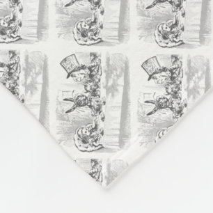 Tea Party Vintage Alice in Wonderland Blanket