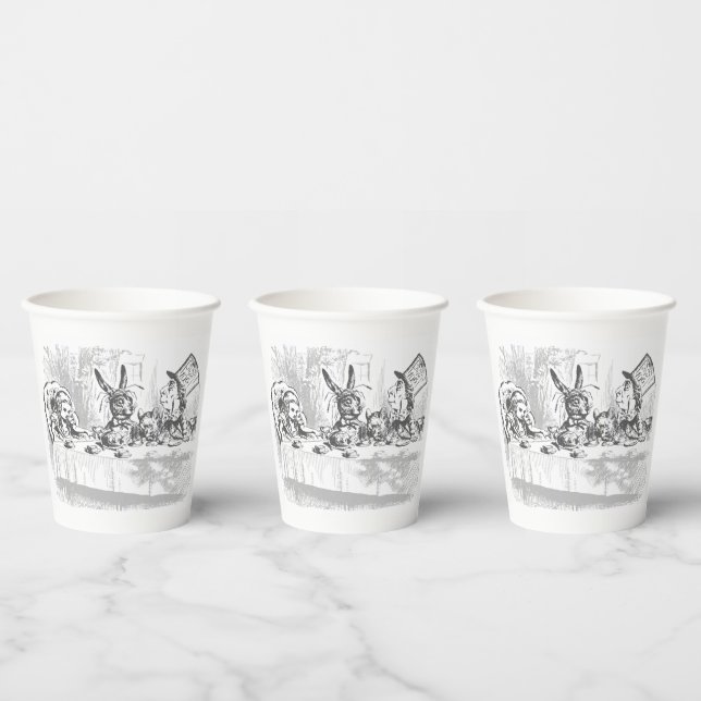 Tea Party Vintage Alice in Wonderland Paper cup (Multi)