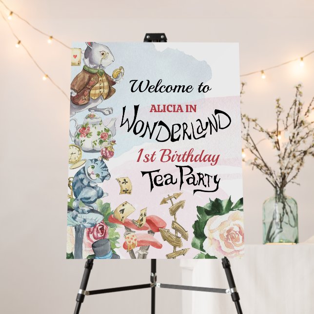 Tea Party | Welcome Party Sign (In Situ (Stand))