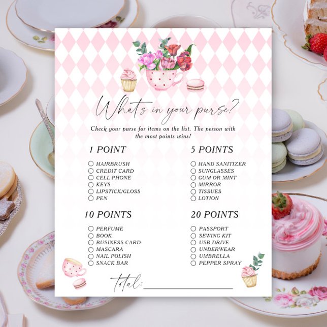 Tea party - What's in your purse game (Creator Uploaded)