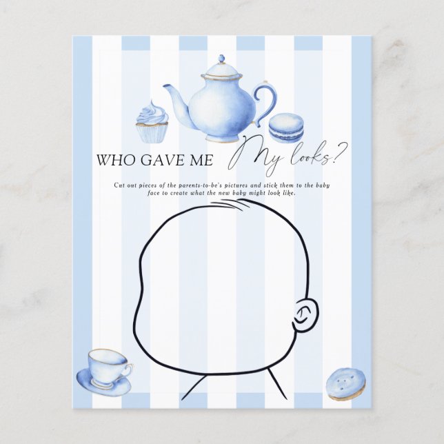 Tea party - Who gave me my looks baby game (Front)