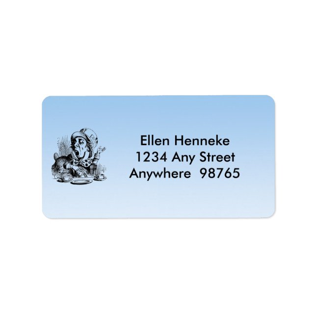 Tea Party with Text Label (Front)