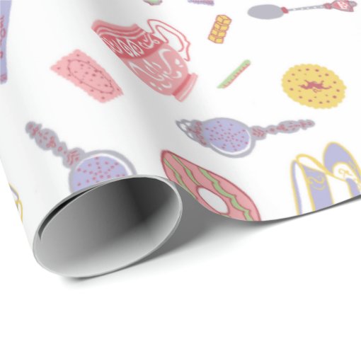 Tea Party Wrapping Paper Zazzle