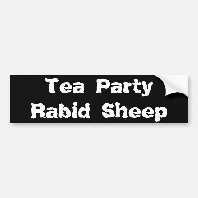 Tea PartyRabid Sheep Bumper Sticker (Front)