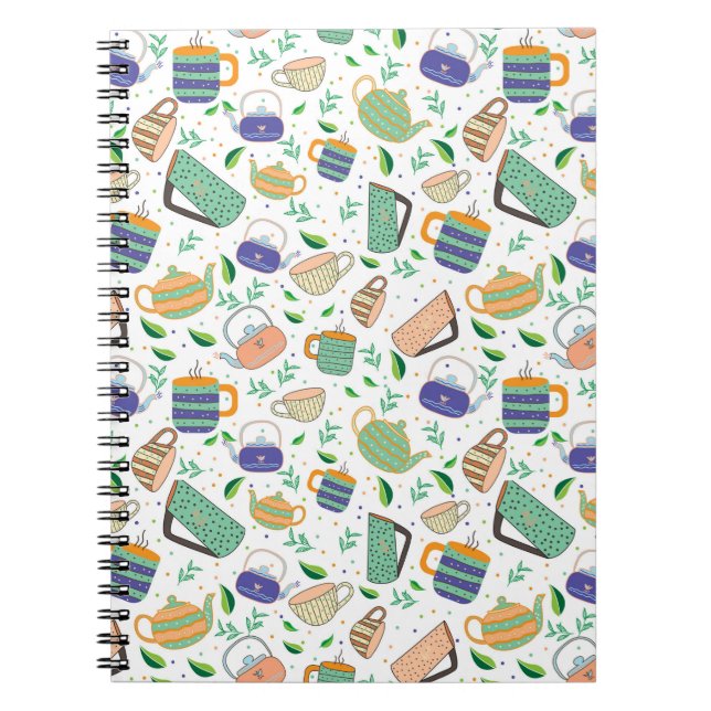 tea pattern notebook (Front)