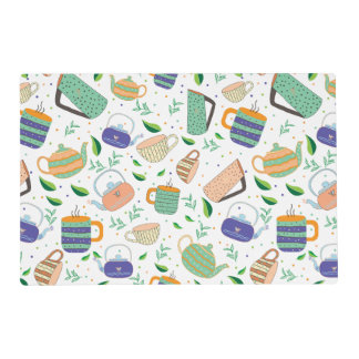 tea pattern placemat