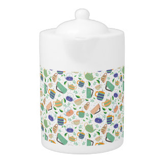 tea pattern teapot