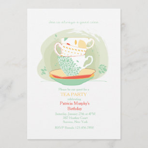 Tea Please Party Invitation