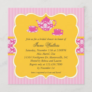 Tea Pot Bridal Shower Invitation