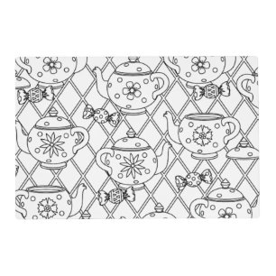 Tea Pot Doodle Placemat