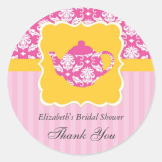 Tea Pot Favor Seal Sticker