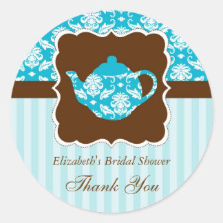 Tea Pot Favor Seal Sticker