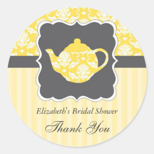 Tea Pot Favor Seal Sticker