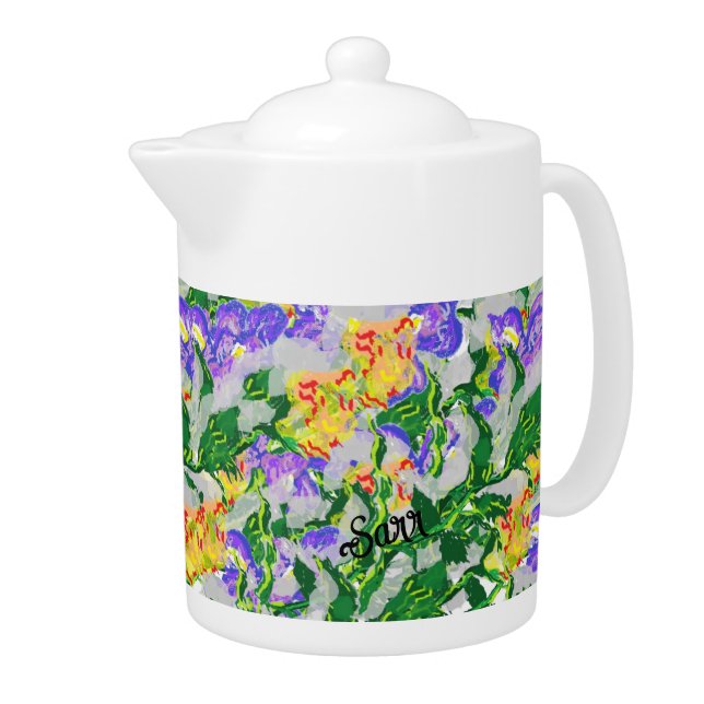 Tea Pot : Garden Of Flowers (Right)