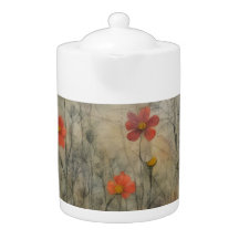 Tea Pot, Wild Flowers