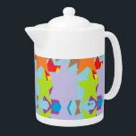 Tea Pots : Stars in The making Teapot<br><div class="desc">Graphics : Stars of Colors</div>