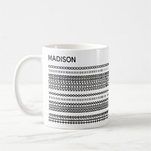 Tea Preference Hidden Message Name 102B Modern Coffee Mug