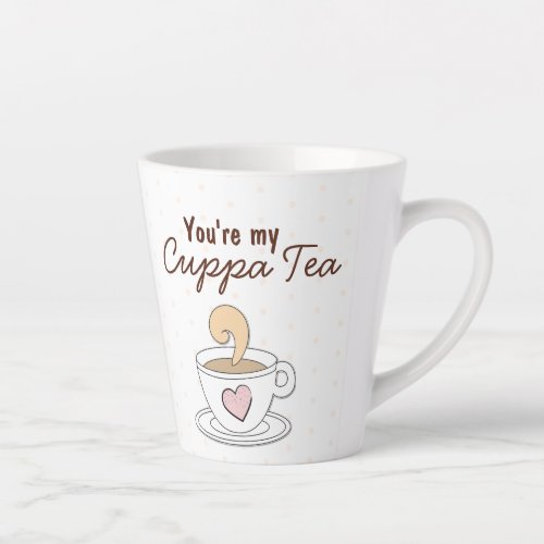 Tea Pun Cuppa Tea Postcard Latte Mug