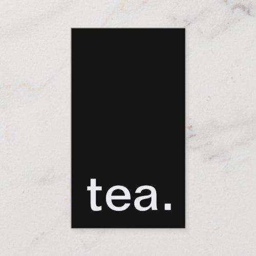 tea punch card