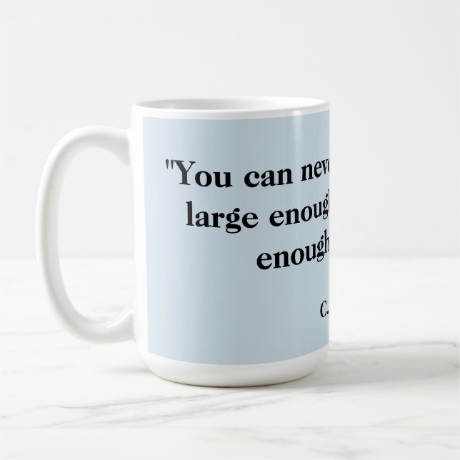 Tea quotation mug - CS Lewis (Left)