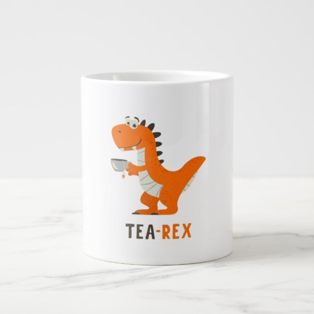 Tea-Rex Coffee Giant Coffee Mug (Front)