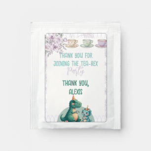 Tea-Rex Dinosaur Birthday Tea Party Bag Drink Mix