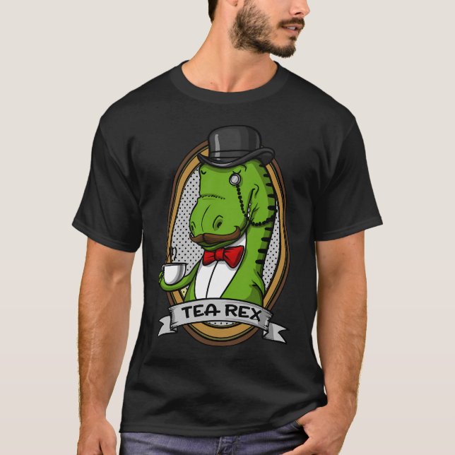 Tea Rex Dinosaur T-Shirt (Front)