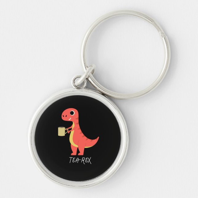 Tea-Rex Keychain (Front)