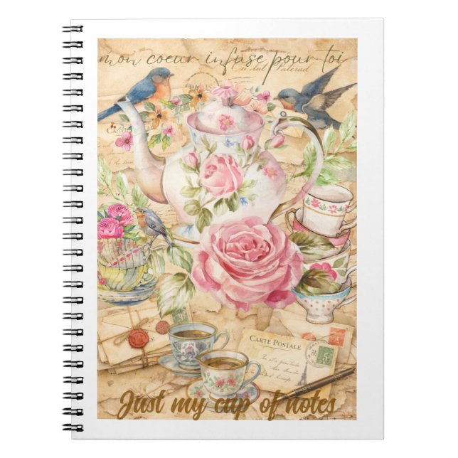 Tea‑Rific Notes | Cute Teapot Pun Post‑It® NoNotes Notebook (Front)