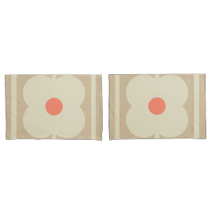 Tea Rose , Giant Abacus Flowers, retro style Pillow Case