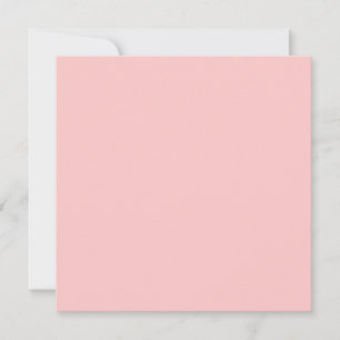 Tea Rose Pink Solid Color Card